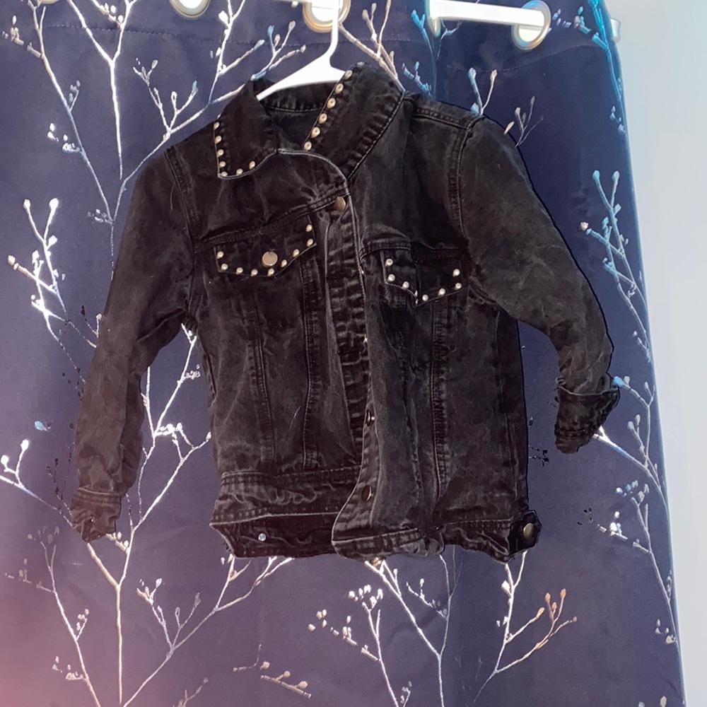 Black jean jacket